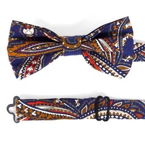 Gianni Feraud Paisely Bow Tie Bundle of 4 Unisex Blue